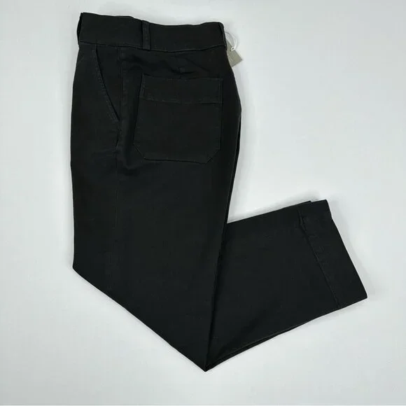 Everlane Women’s NWT Black Organic Cotton Straight-Leg Designer Pant‎ 6/W29/L26